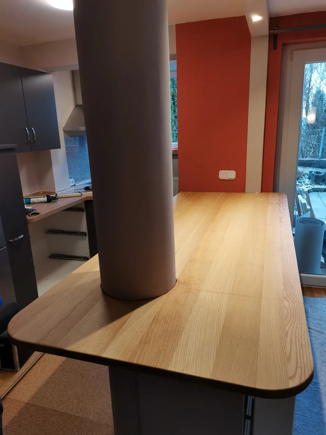 Fertige Theke nach dem Umbau